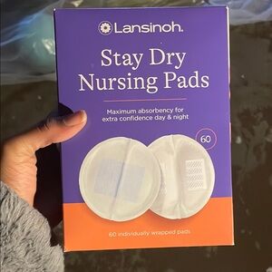 Lansinoh White Nursing Pads for Comfort and Absorbency